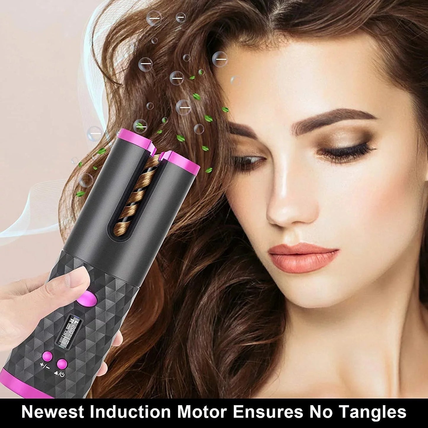 Portable Automatic Hair Curling Iron Wand