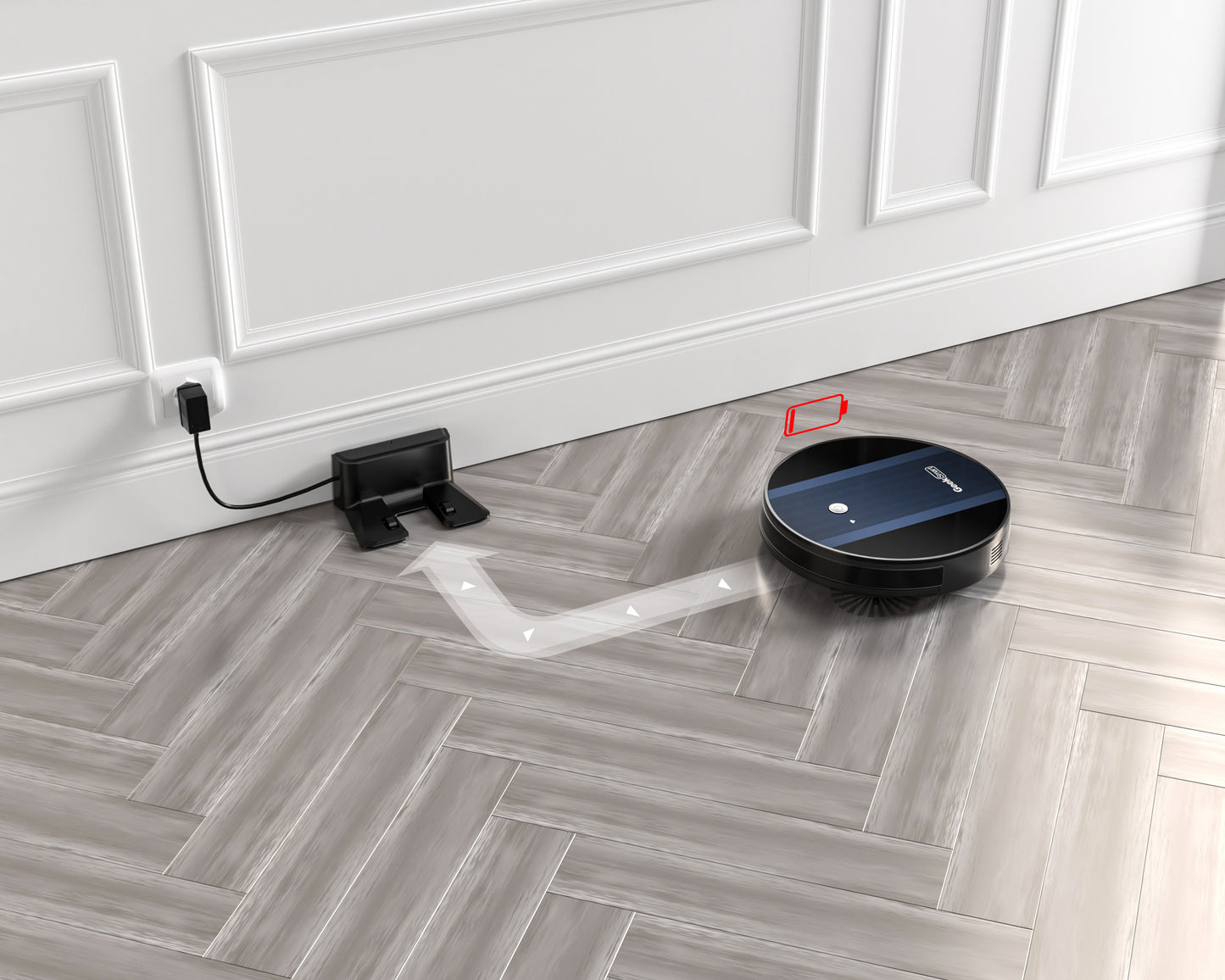 Geek Smart Robot Vacuum Cleaner G6 Plus, Ultra-Thin, 1800Pa