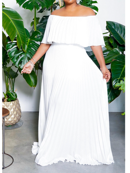 Pleated Off the Shoulder Dress
HWFMPZ3LF3