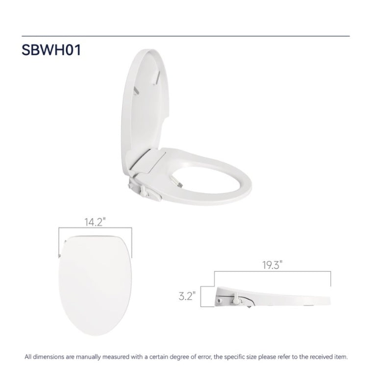 Smart Bidet Toilet Seat Adjustable Heated Seat With Water Temperature