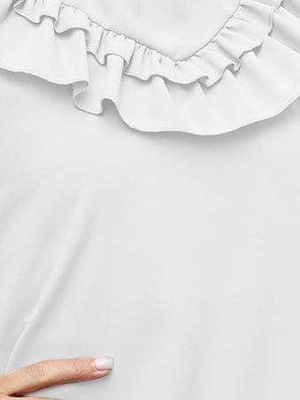 Ruffled Round Neck Sleeveless Blouse HNPW5QW7ZH