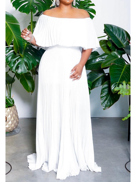 Pleated Off the Shoulder Dress
HWFMPZ3LF3