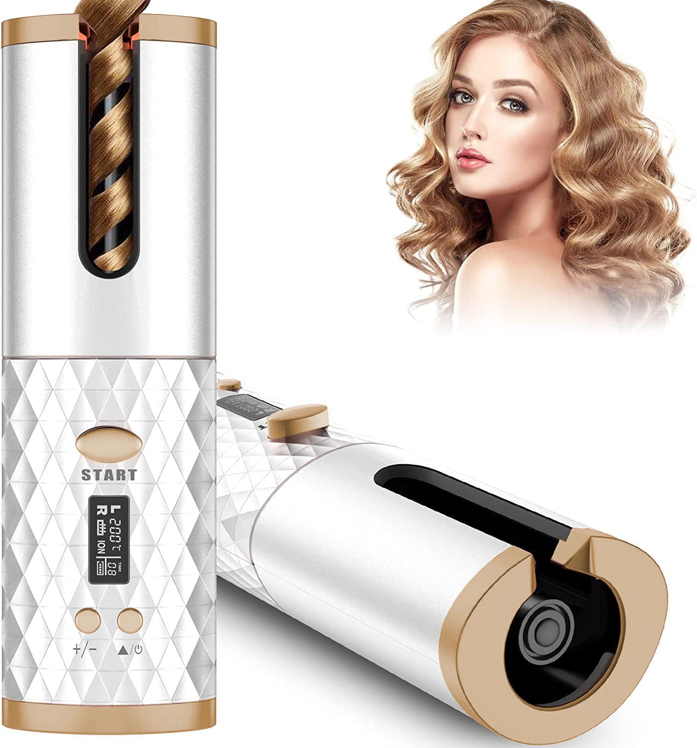 Portable Automatic Hair Curling Iron Wand