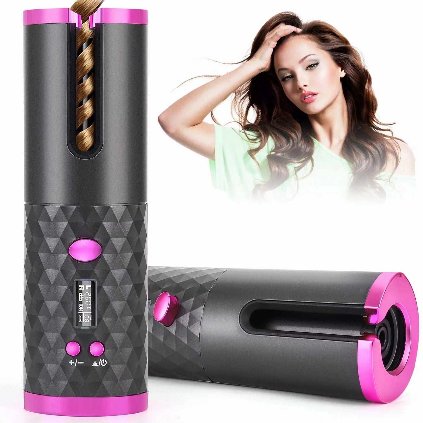 Portable Automatic Hair Curling Iron Wand