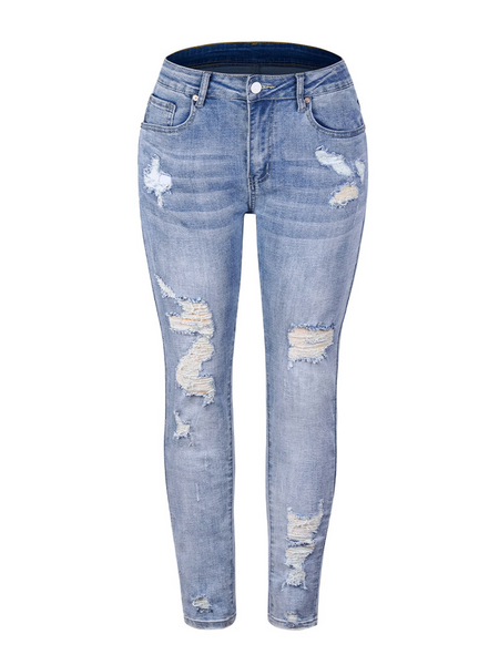 Distressed Slim-fit Jeans HW5YPK3MND