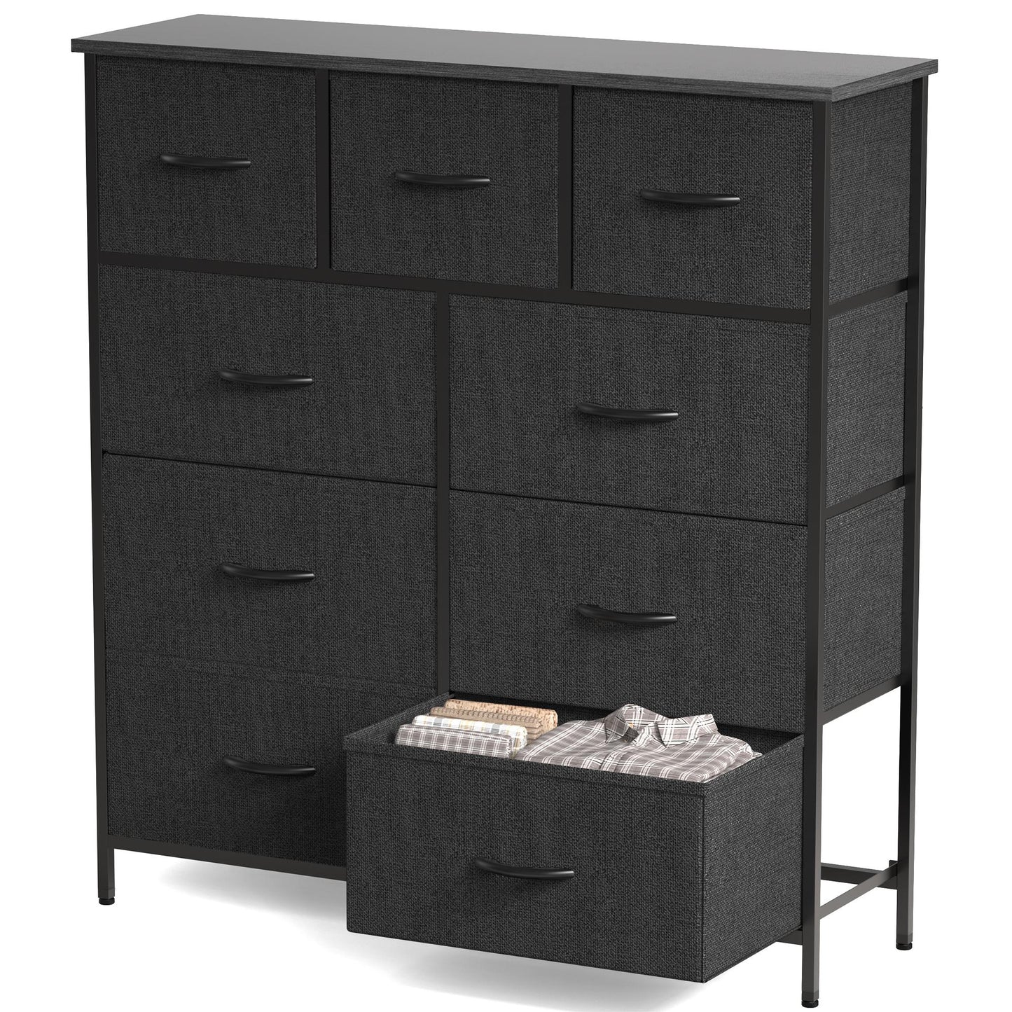 Black Combination storage cabinet