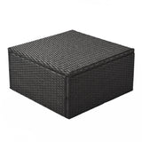 U_Style Outdoor Patio Rectangle Daybed with Retractable Canopy,  Wicker Furniture Sectional Seating with Washable Cushions, Backyard, Porch(As same as WY000263AAE)