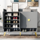 U-Can Shoe Cabinet with Doors, 11-Tier Storage  Entryway
