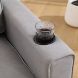 {VIDEO Provided}3-in-1 Upholstered Futon Sofa Convertible Sofa bed,Foldable Tufted Loveseat with Pull Out Sleeper Couch Bed,Folding Mattres Love Seat Daybed W/Side Pockets and Cup Holder, Light Gray