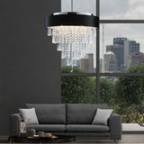 Modern Crystal Chandelier for Living-Room Round Cristal Lamp Luxury Home Decor Light Fixture
