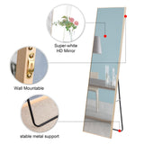 The3rd generation packaging upgrade includes a light oak solid wood frame full length mirror, dressing mirror, bedroom entrance, decorative mirror, clothing store, and floor mounted mirror. 60" *17.3"