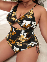 Plus Size Swimwear Printed Bikini Swimsuit Summer Holiday