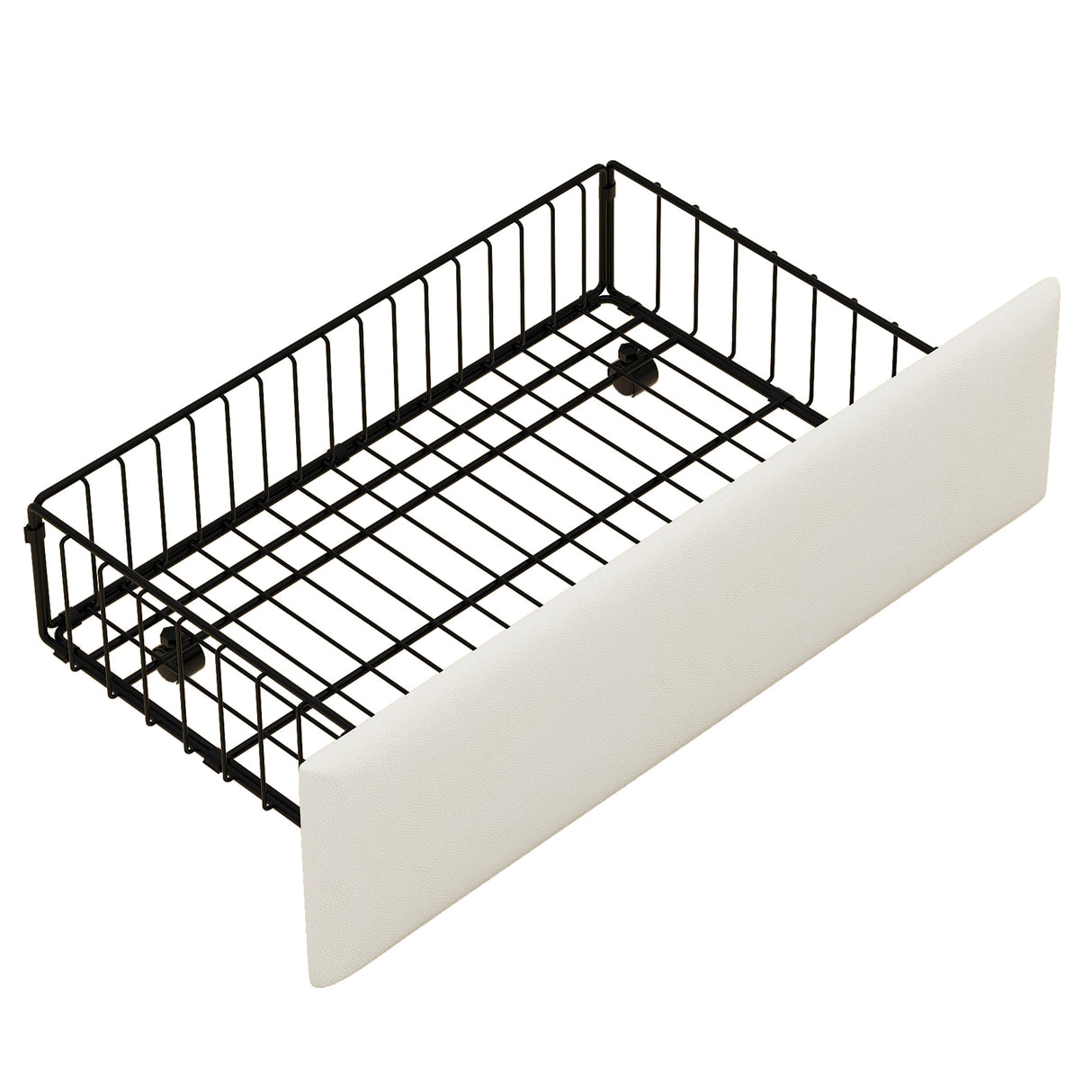 Twin Size Daybed with Storage Drawers, Upholstered Daybed with Charging Station and LED Lights, Beige (Expect arrive date: Jun.,20th.)