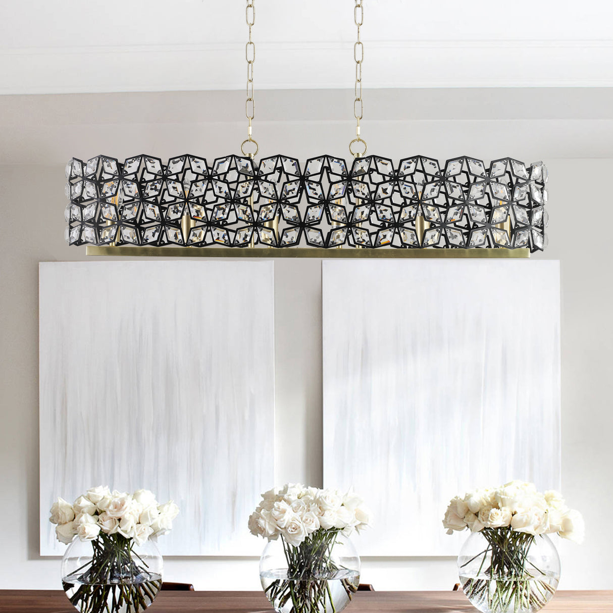 Modern Champagne Gold Oval Crystal ceiling chandelier  Luxury Home Decor Light Fixture