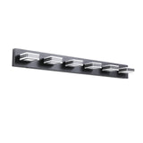 Modern 6-Light LED Vanity Light - Sleek Bathroom Wall Fixture, Iron & Acrylic, Dimmable & Energy-Efficient, Ideal for Mirror Lighting