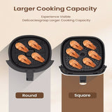 Air Fryer, 5.3Qt With Observation Window, Intelligent Digital Touch Screen