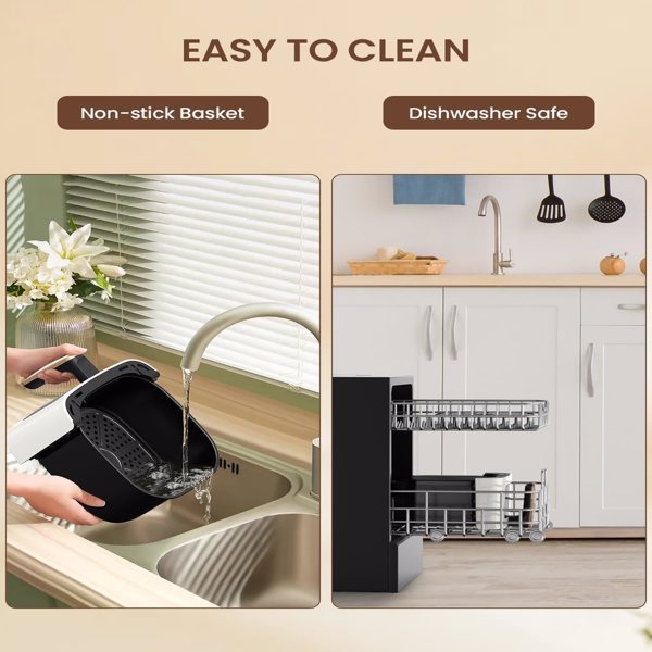 Air Fryer, 5.3Qt With Observation Window, Intelligent Digital Touch Screen