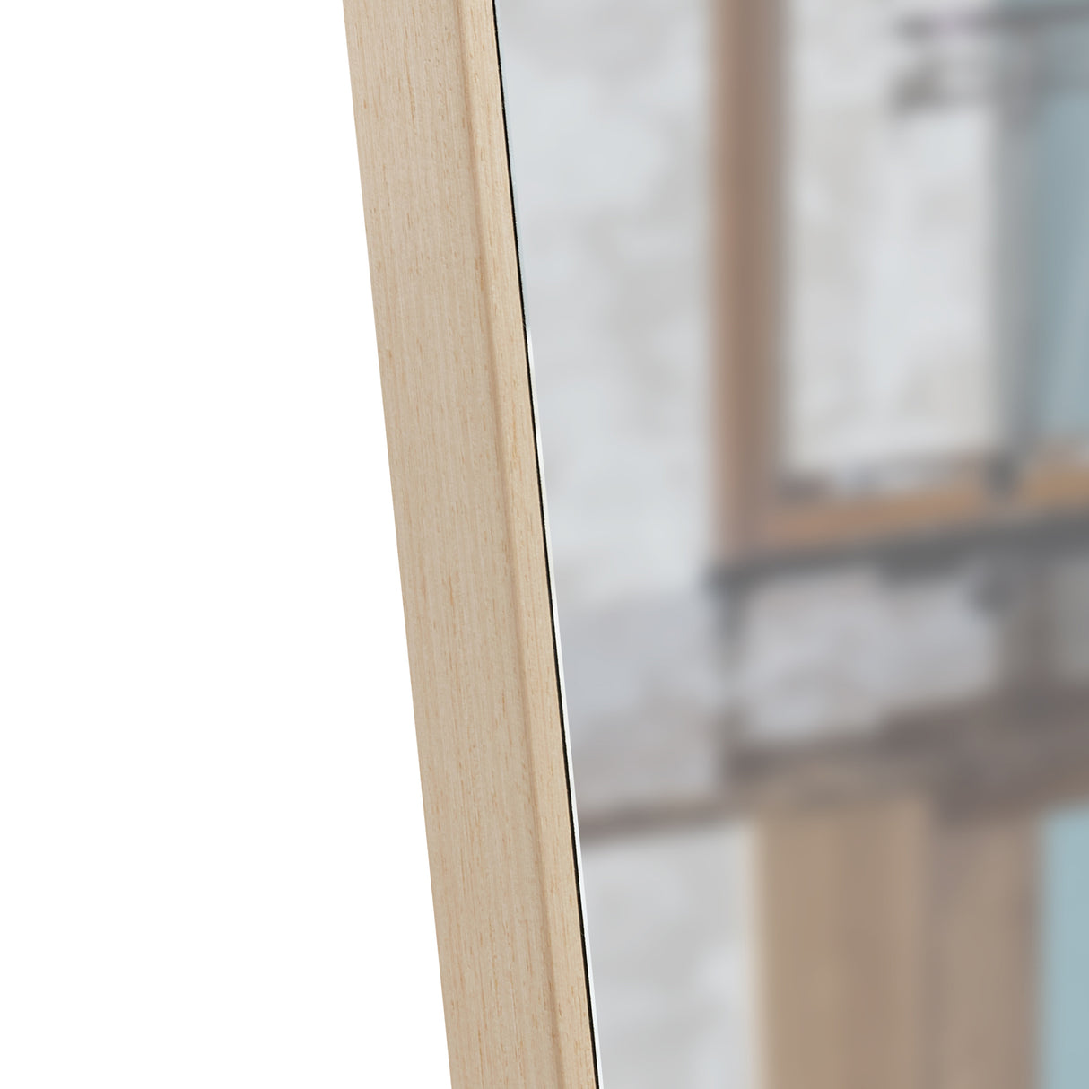 The3rd generation packaging upgrade includes a light oak solid wood frame full length mirror, dressing mirror, bedroom entrance, decorative mirror, clothing store, and floor mounted mirror. 60" *17.3"