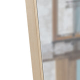 The3rd generation packaging upgrade includes a light oak solid wood frame full length mirror, dressing mirror, bedroom entrance, decorative mirror, clothing store, and floor mounted mirror. 60" *17.3"