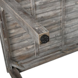 U_Style  Acacia Wood Outdoor Dining Table And Chairs Suitable For Patio, Balcony Or Backyard