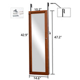 Wall mount and over the door jewelry cabinet mirrored furniture jewelry box mirror cabinet boxes for jewelry