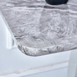 Modern minimalist light gray MDF material rectangular counter bar table 47.2 "x 18" x 29.5 "for bedroom bedside entrance, house balcony, office bathroom BT-1280 W1151S00649