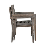 U_Style  Acacia Wood Outdoor Dining Table And Chairs Suitable For Patio, Balcony Or Backyard