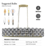 Modern Champagne Gold Oval Crystal ceiling chandelier  Luxury Home Decor Light Fixture