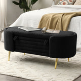 Upholstered Sherpa Ottoman