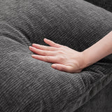 [VIDEO provided] [New] 84*84" Modern L Shape Modular Sofa, 5 Seat Chenille Sectional Couch Set with 2 Pillows Included, Freely Combinable Indoor Funiture for Living Room, Apartment, Office, 2 Colors