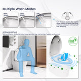 Smart Bidet Toilet Seat Adjustable Heated Seat With Water Temperature