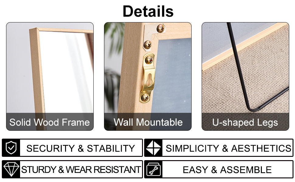 The3rd generation packaging upgrade includes a light oak solid wood frame full length mirror, dressing mirror, bedroom entrance, decorative mirror, clothing store, and floor mounted mirror. 60" *17.3"