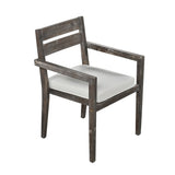U_Style  Acacia Wood Outdoor Dining Table And Chairs Suitable For Patio, Balcony Or Backyard