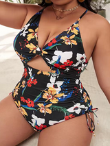 Plus Size Swimwear Printed Bikini Swimsuit Summer Holiday