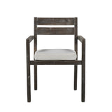 U_Style  Acacia Wood Outdoor Dining Table And Chairs Suitable For Patio, Balcony Or Backyard