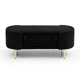 Upholstered Sherpa Ottoman