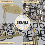 Modern Champagne Gold Oval Crystal ceiling chandelier  Luxury Home Decor Light Fixture