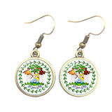 National Flag Drop Earrings Sardova,Nicaragua,Mauritius,Honduras,Haiti,Togo,Bhutan,Belarus,Belize Jewelry For Women Girls Gift
