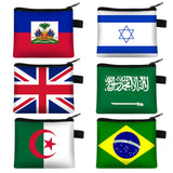 National Flag Print Coin Purses Bags