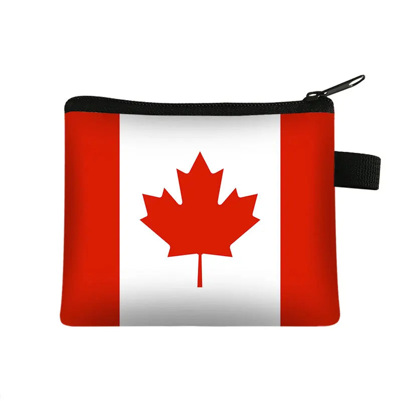 National Flag Print Coin Purses Bags
