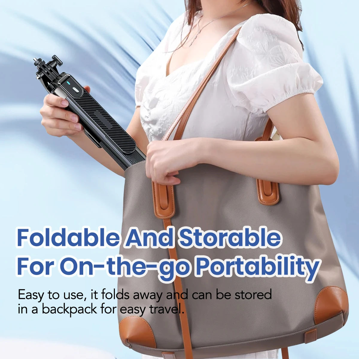 Xiaomi 180CM Selfie Stick Tripod  360 Rotation Portable Foldable Cell Phone Tripod Stand Stabilizer for Travel Video Photograph