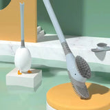 Toilet brush Silicone brush No punching Toilet cleaning toilet wall hanging cleaning bathroom accessories toilet set accessories