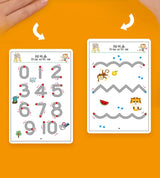 Montessori Math Learning Children Toys Drawing Tablet Pen Control Hand Training Shape Math Match Games Set Educational Toy Books