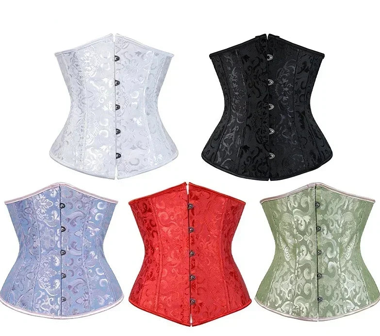 Women Sexy Cummerbund Underwear Waist Slimming Belt Gothic Corset Wide Girdle Underbust Fashion Slimming Body Shaper Waistband