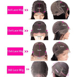Transparent 13x6 Malaysian Body Wave Lace Front Wig Pre Plucked 13x4 Lace Frontal Wig Human Hair Wigs For Women 4x4 Closure Wig