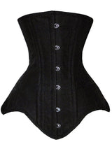 Women Cotton Double Steel Boned Waist Cincher With Crotch Wrap Court Corset Trimmer Belt Adjustable Tummy Tuck Girdle  Belly Con