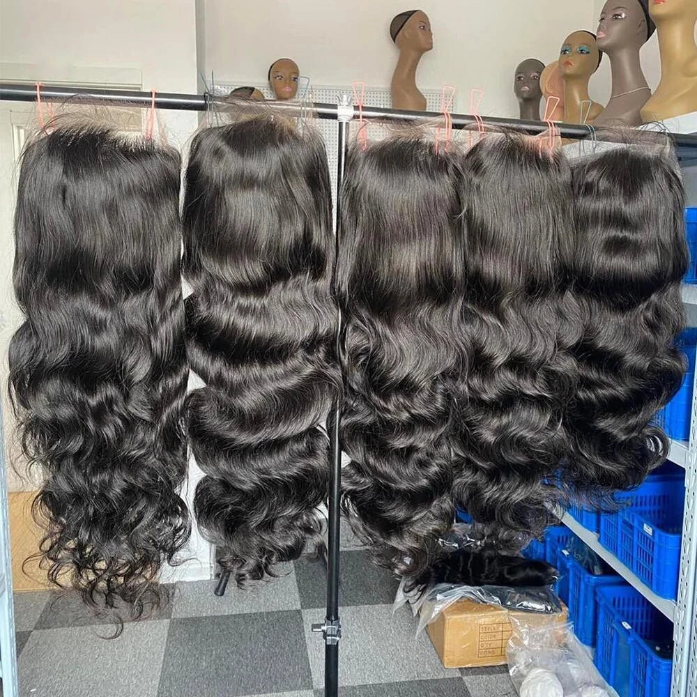 Transparent 13x6 Malaysian Body Wave Lace Front Wig Pre Plucked 13x4 Lace Frontal Wig Human Hair Wigs For Women 4x4 Closure Wig