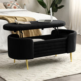 Upholstered Sherpa Ottoman