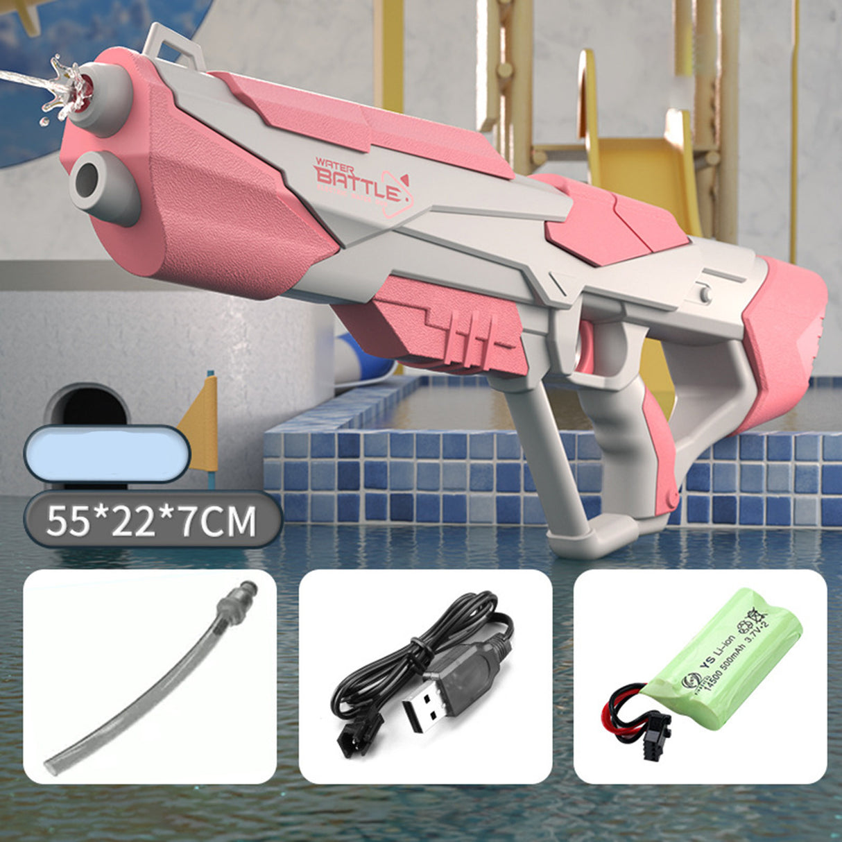 Toy Outdoor Space Water Gun Electric Automatic Water Absorption Water Fights