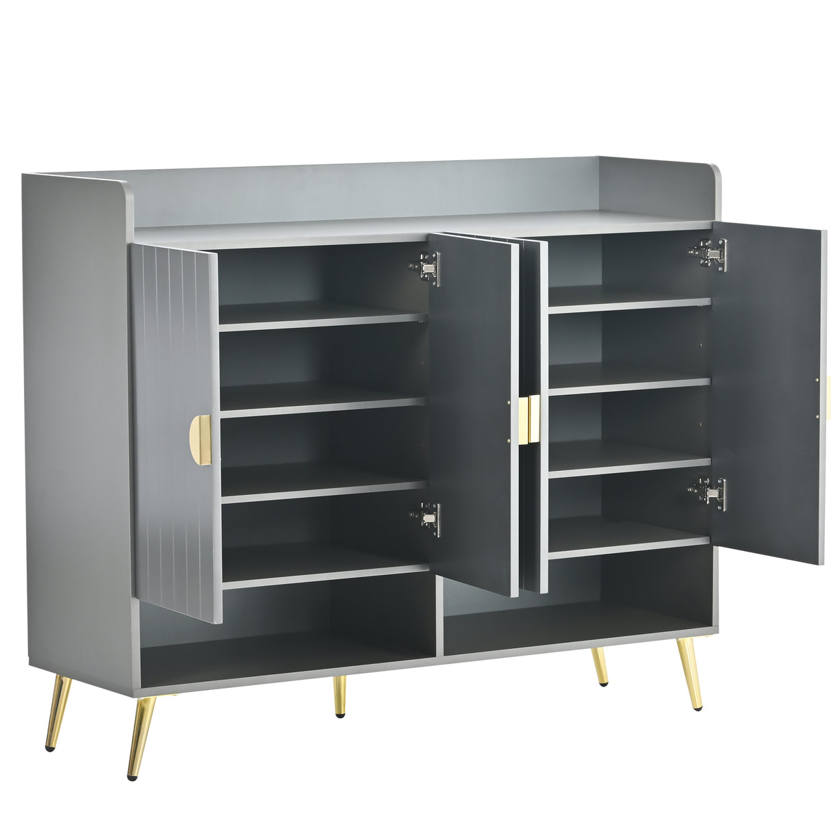 U-Can Shoe Cabinet with Doors, 11-Tier Storage  Entryway